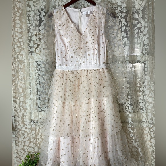 Rachel Parcell Glitter Star Long Sleeve Tulle Dress size small New with Tags - Picture 8 of 10